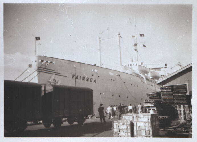 Negative - MV Fairsea, Fremantle, 1957