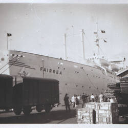 Negative - MV Fairsea in Port, Fremantle, Western Australia, 1957