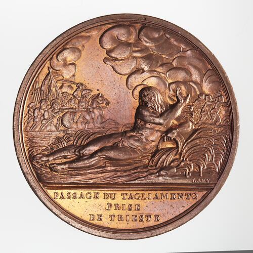 Medal - Crossing the Tagliamento Pass, Napoleon Bonaparte (Emperor Napoleon I), France, 1796-1797 (French Republic Year V)