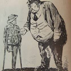 'The Profiteer', Cartooninst Cecil Hartt, Magazine - 'Aussie', No. 16, 15 Jun 1920