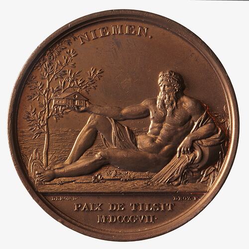 Medal - Peace of Tilsit, Napoleon Bonaparte (Emperor Napoleon I), France, 1807
