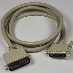 Printer Cable - Amstrad, Portable Computer System, Model PPC640, circa 1989