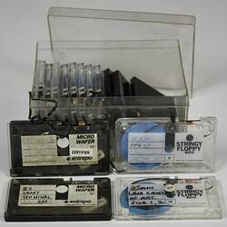 Container Of Stringy Floppy Wafers - Exatron and Entrepot, Sorcerer, Computer, circa 1979