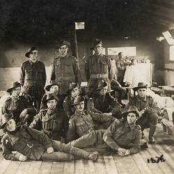 Australian Servicemen in Sleeping Quarters, 19th Reinforcements, 24th Battalion, World War I, circa 1917