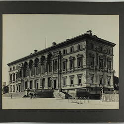 Photograph - Federation Celebrations, 'Government Offices, Spring Street, Facing End of Collins Street', Melbourne, May1901