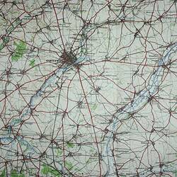 Close-up of map.
