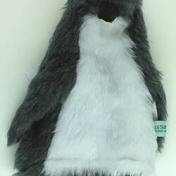 Puppet - Jakas Soft Toys, Penguin, Grey & White, Melbourne, circa 1998