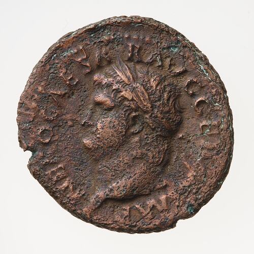 Coin - As, Emperor Nero, Ancient Roman Empire, circa 65 AD