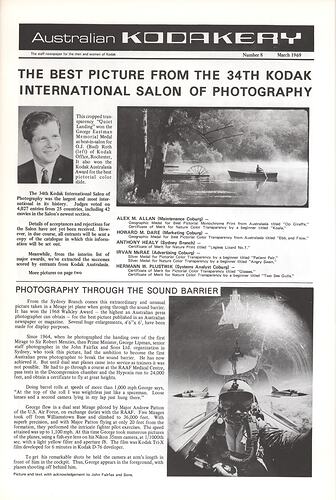 Newsletter - 'Australian Kodakery', No 8, Mar 1969