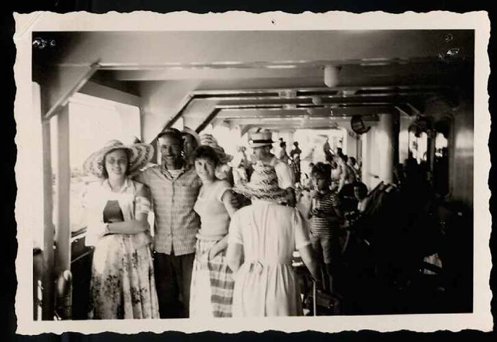 Photograph - Group Image, Port Said, MV Fairsea, 1957