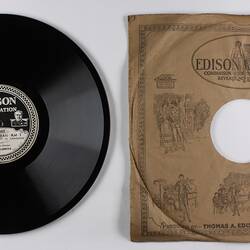 Disc Recording - Edison, Double-Sided, 'A Marksman Am I' & 'Five Hundred Thousand Devils', 1919-1929