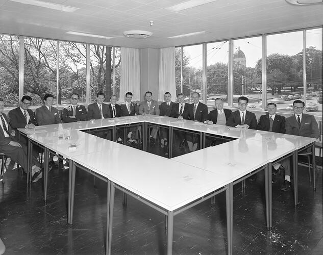 Felt & Textiles of Australia, Group in a Conference Room, Melbourne, 22 Oct 1959
