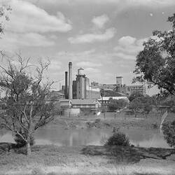 Glass Negative - Kodak Australasia Pty Ltd, Abbotsford Plant from Across Yarra River, circa 1930s