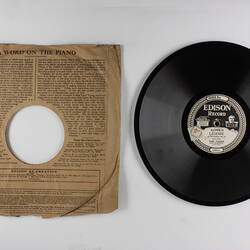Disc Recording - Edison, Double-Sided, Norwegian Dance, Op. 35 No. 2 & Legende, 1926-1929