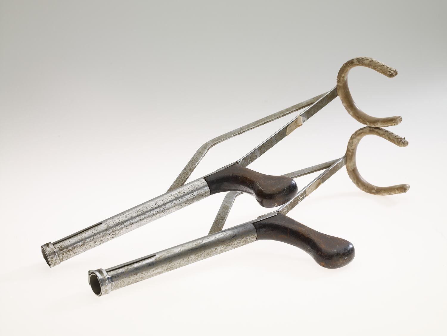 Crutches French, Child's, Metal, circa 1920