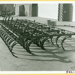 Photograph of harvesting equipment.