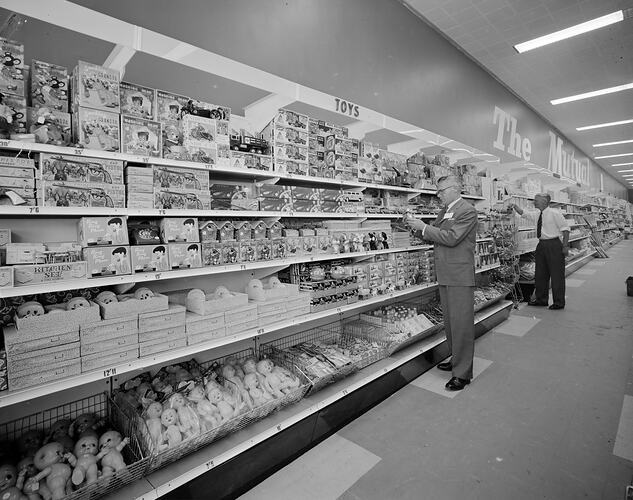 Grocery Store Shelving, Mutual Supermarket, Toorak, Victoria, 11 Nov 1959