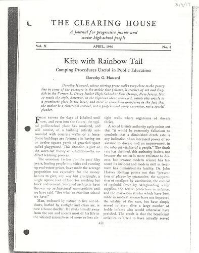 Photocopied article with typed black text on paper.