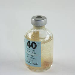 Insulin Vial -  BP, 40 Units, Late 1960s