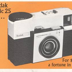 Publicity Flyer - Kodak Australasia Pty Ltd, 'New Kodak Instamatic 25 Camera...', 1966