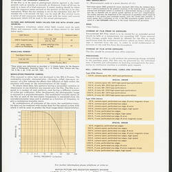 Flyer with printed text and graphs.
