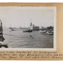 Photograph - Album Page 12, Entry Into Suez Canal, Onboard MS Skaubryn, Walter Lischke, Nov-Dec 1955