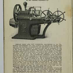 Trade Literature - Bevan & Edwards Pty Ltd, Machine Tools, 1907