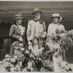 Photograph - Thomas Baker, Alice Baker & Eleanor Shaw, R.M.S. Macedonia, 3 February 1923