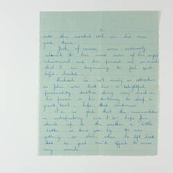 Letter - From Margaret, England to Mr & Mrs J. Leech, SS Orion, Aden, 12 Jan 1956
