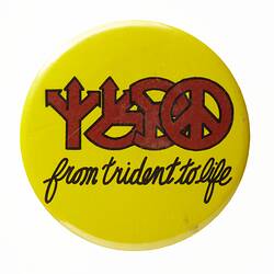 Badge - From Trident to Life, 1980s