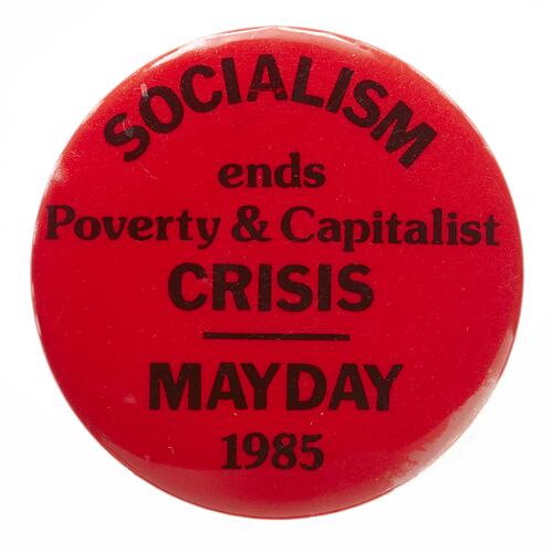 Badge - Socialism Ends Poverty and Capitalist Crisis