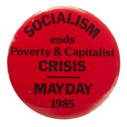 Badge - Socialism Ends Poverty and Capitalist Crisis