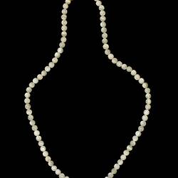 Necklace - Small Cream Pearl, Bernice Kopple, circa 1960s-1970s