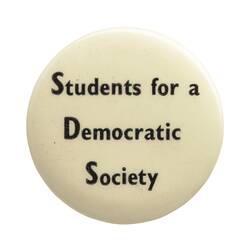 Badge - Students for a Democratic Society, 1968