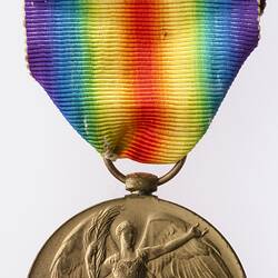 Medal - Victory Medal 1914-1919, Great Britain, Private Alfred Sanderson Skilbeck, 1919 - Obverse