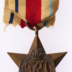 Medal - The Africa Star, Great Britain, Allan Alonzo Drinkwater, 1945 - Obverse