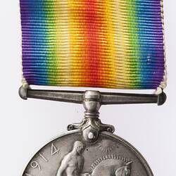 Medal - British War Medal, Great Britain, Private William Armstrong Heintz, 1914-1920 - Reverse