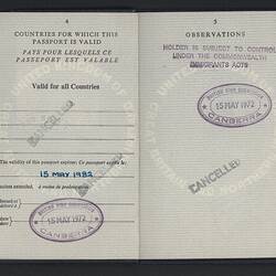 Passport - British, Issued to George Kyriakides, Canberra, Australia,15 ...