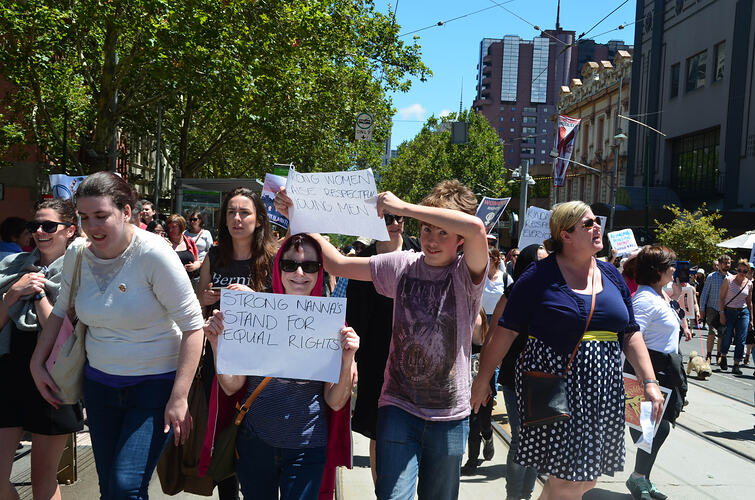Digital Photograph - Women's March on Melbourne, 21 Jan 2017