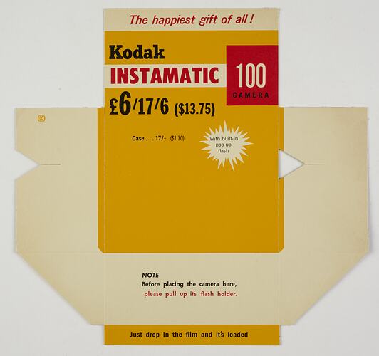 Advertising Card - Kodak Instamatic 100 Camera