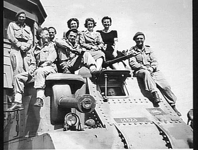 Photograph - Visit of General Tank to Sunshine Harvester Works, Sunshine, Victoria, 1944