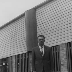 Digital Photograph - Ishak Imamovic Outside Mosque, Brisbane, 1950