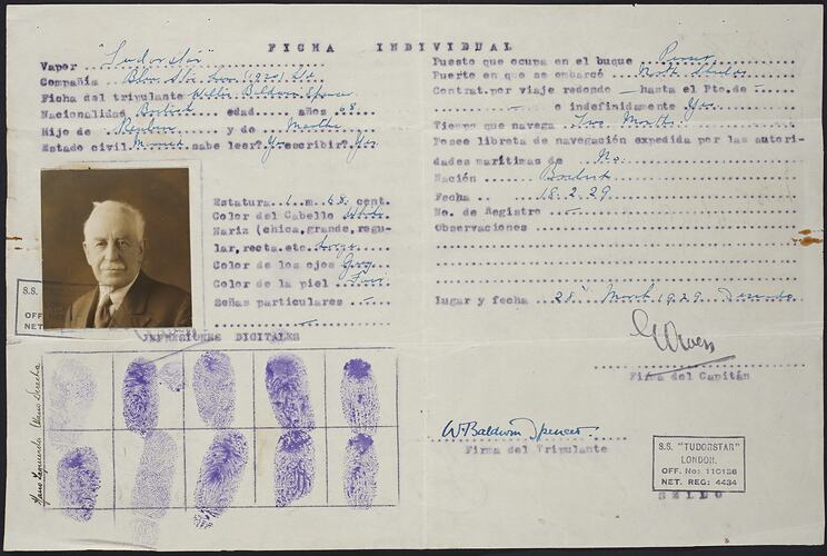 Form, Chile, 28 Mar 1929