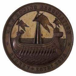 Medal - New South Wales Rowing Association, New South Wales, Australia, post 1878