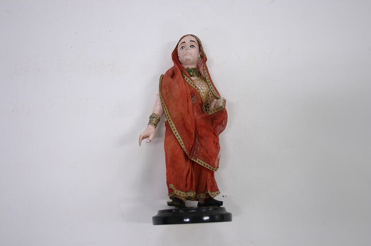 Indian Figure - Parsee Woman, Clay, circa 1866