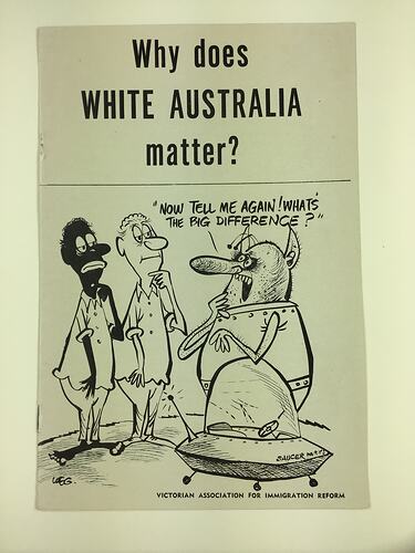 HT 56083, Pamphlet - 'Why Does White Australia Matter?', Victorian Association for Immigration Reform, Melbourne, circa 1968 (MIGRATION), Document, Registered