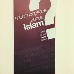 Brochure - 'Misconceptions About Islam', Victorian Mosque Open Day, 17 Mar 2019