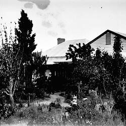 Negative - Family in Garden, Nar Nar Goon, Victoria, circa 1900