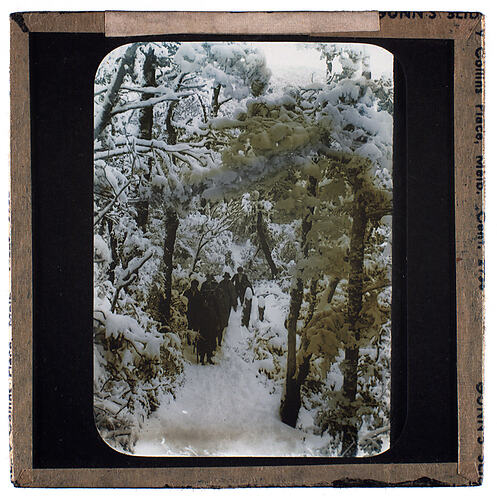 Lantern Slide - Universal Opportunity League, Snow Scene