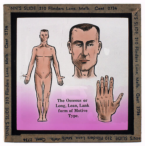 Lantern Slide - Universal Opportunity League, 'The Osseous Type'